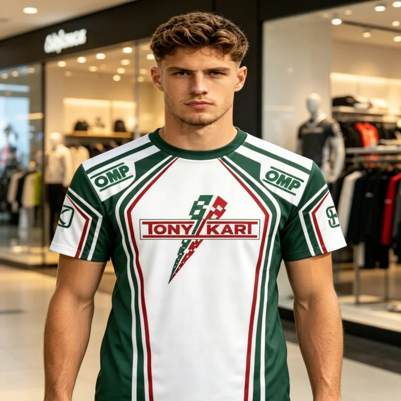 Camiseta de verano Tony Kart Racing, camiseta de Kart para deportes al aire libre, camiseta de manga corta para hombres y mujeres, camisetas de secado rápido para niños y familia