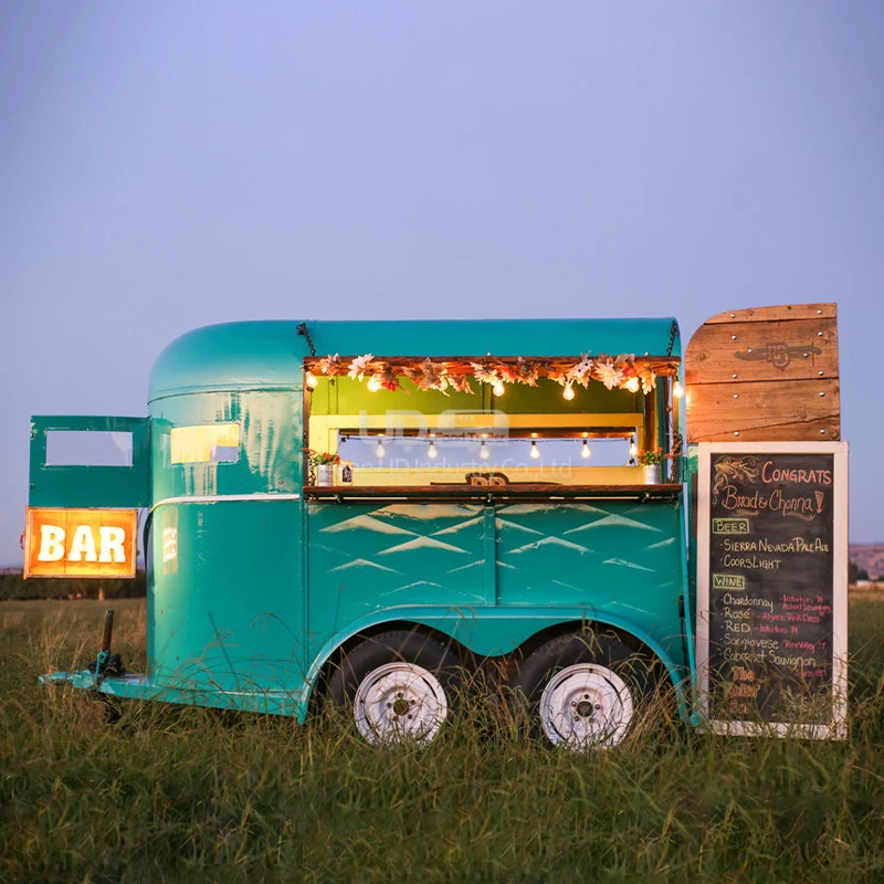 새로운 디자인 여행 모바일 주방 침대 작은 트레일러 픽업 캠핑 트럭