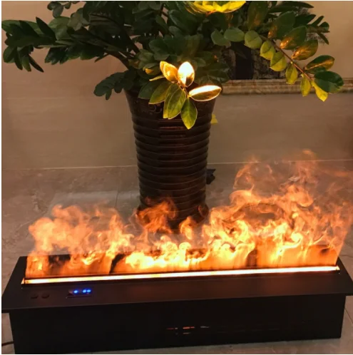 調整可能なカスタマイズ可能なフェスティバルリモコン付き壁掛けLED炎装飾電気暖炉ヒーター水蒸気スチーム暖炉