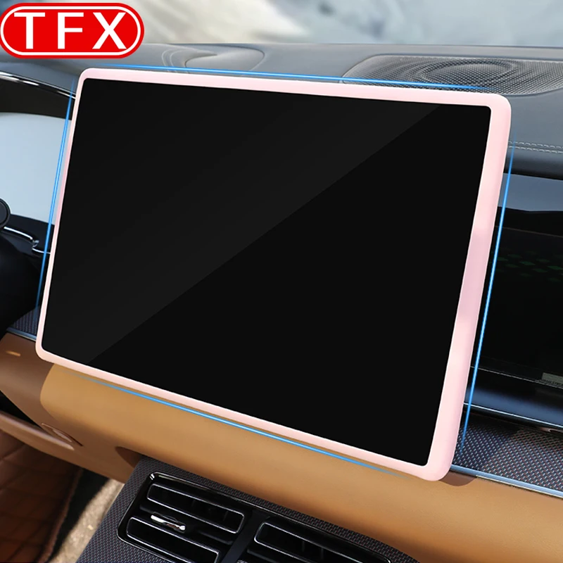 

For BYD Han 2022 2023 2024 Car Central Control Screen Protector MSilicone Navigation Display Silicone Screen Frame Accessories