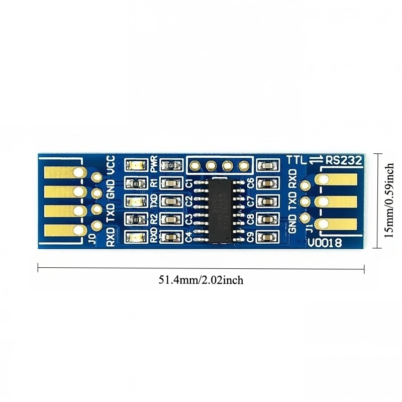 

2pcs SP3232 RS232 to TTL Module TTL to RS232 Converter Serial Port Adapter Gold Plated for Arduino STM32