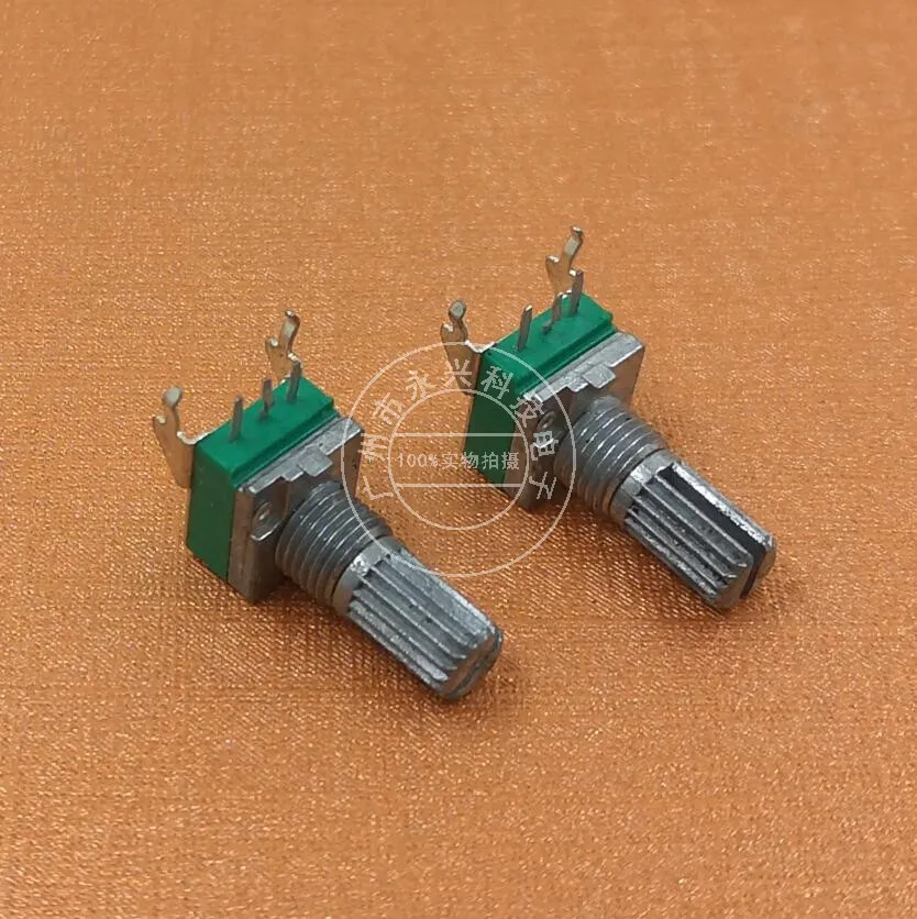 10PCS RK097 Single Potentiometer With Bracket B10K20K50K100K1M Precision Adjustable Audio Volume Potentiometer