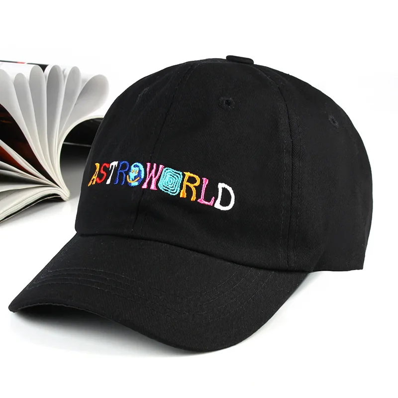 Women Men Cotton Embroidery ASTROWORLD Baseball Caps Unisex Astroworld Dad Hat Cap High Quality Summer Sun Hat Bones Gorra