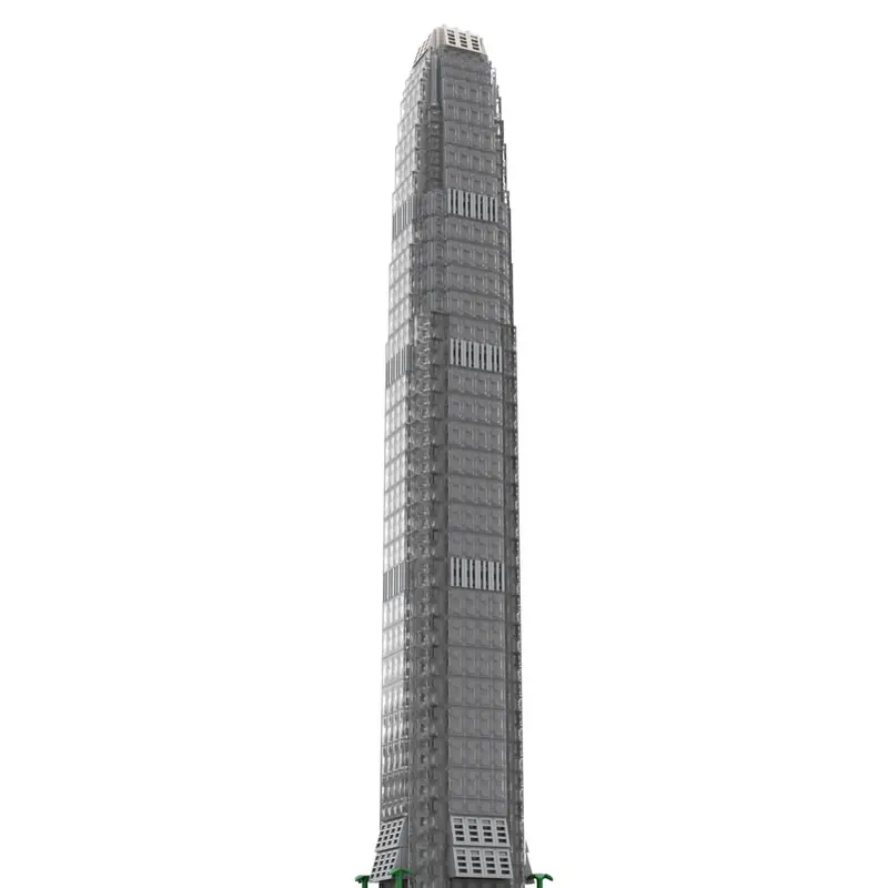 Asian Financial Center High Rise Building Blocks Modern City Architecture Bricks Hong Kong Urban Landmark Skyscraper Xmas Gift