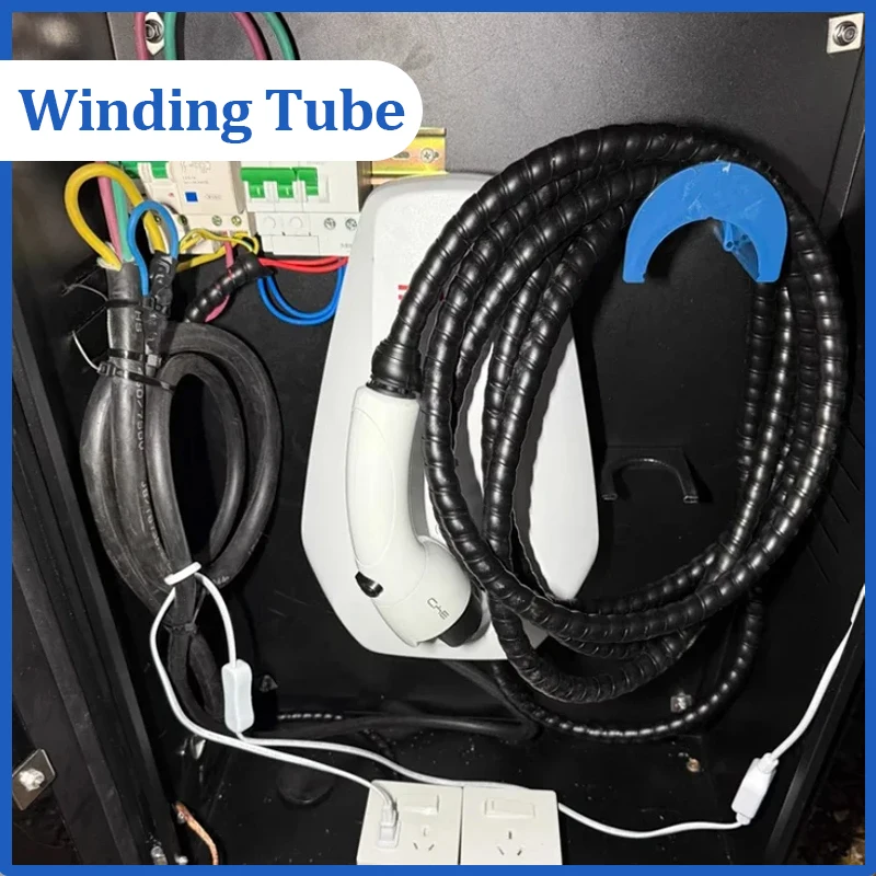 

1 - 10m Winding Tube 8/10/12/14/16/18/20/25/28/35mm Cable Wire Protect Sleeve Anti-Bite Tubing Spiral Wrap Organizer Protection