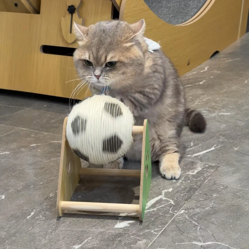 Cat toy cat scratching board wear-resistant hemp ball cat scratching column grinding paw cat climbing frame