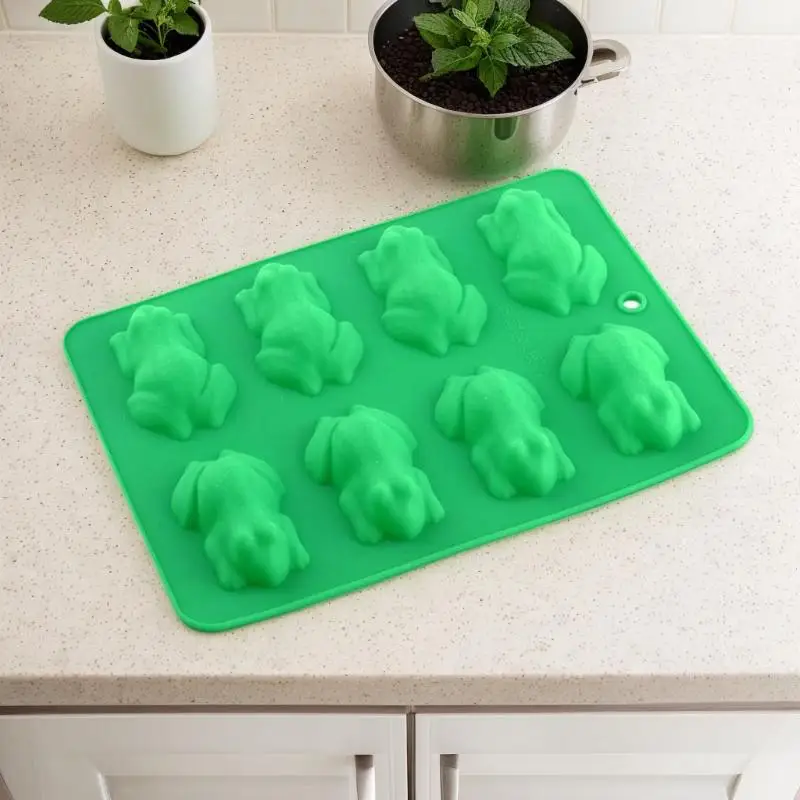 3D Frog Silicone Molds Fondant Candy Chocolate Mould Passover Frog Jello Plaster Epoxy Resin Crayons Cake Decorating Tools