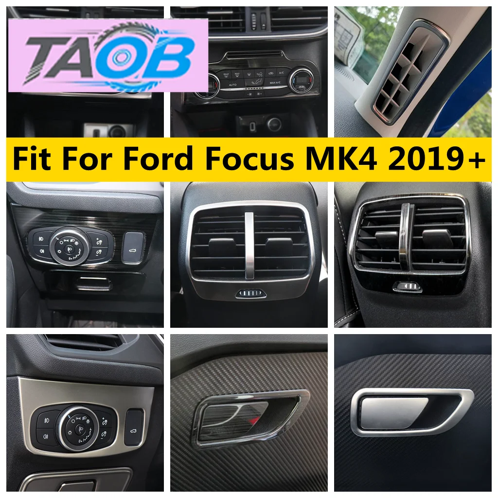 Pillar A Air / Head Light Lamp / Glove Box / Air Conditioning Vent AC Panel / Speaker Cover Trim For Ford Focus MK4 2019 - 2025