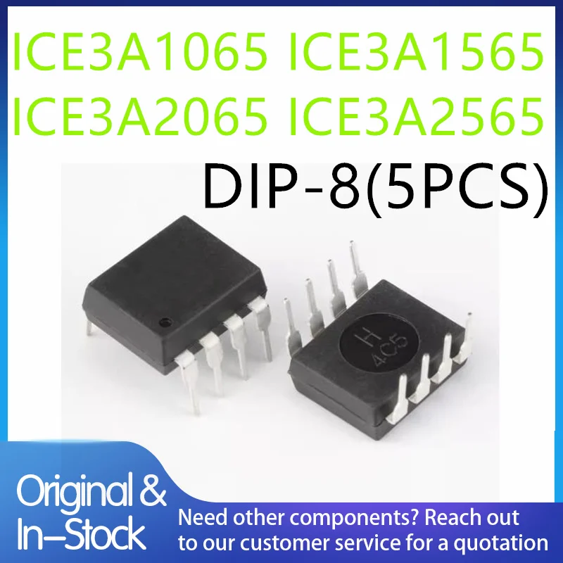 (5piece)100% New ICE3A1065 ICE3A1565 ICE3A2065 ICE3A2565 DIP-8