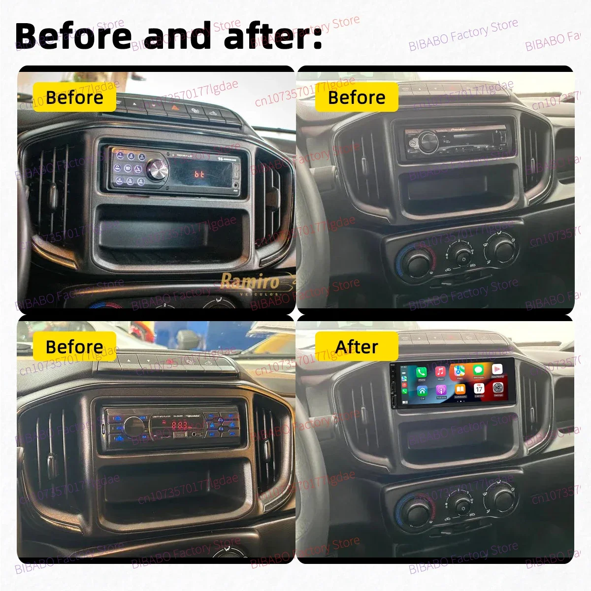 Android Car Multimedia for Fiat Strada 2020-2024 6.86 Inch Screen 1Din Radio Stereo Head Unit Carplay Android Auto Autoradio GPS