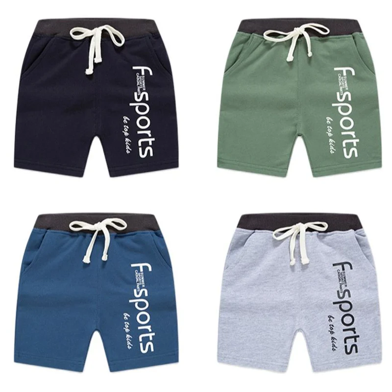 

Boys Shorts 12M-7Y Children's Summer Five-point Pants Kids Alphabet Sweatpants