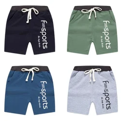 Boys Shorts 12M-7Y Children's Summer Five-point Pants Kids Alphabet Sweatpants