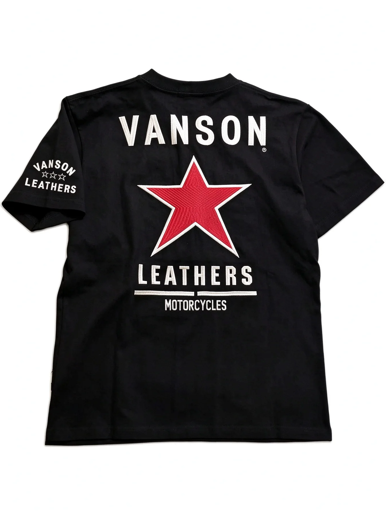 2026 New Y2K Aesthetic Retro Vanson Leathers Red Star Motorcycle Graphic Pattern High-Quality Comfortable Unisex Summer T-Shirt