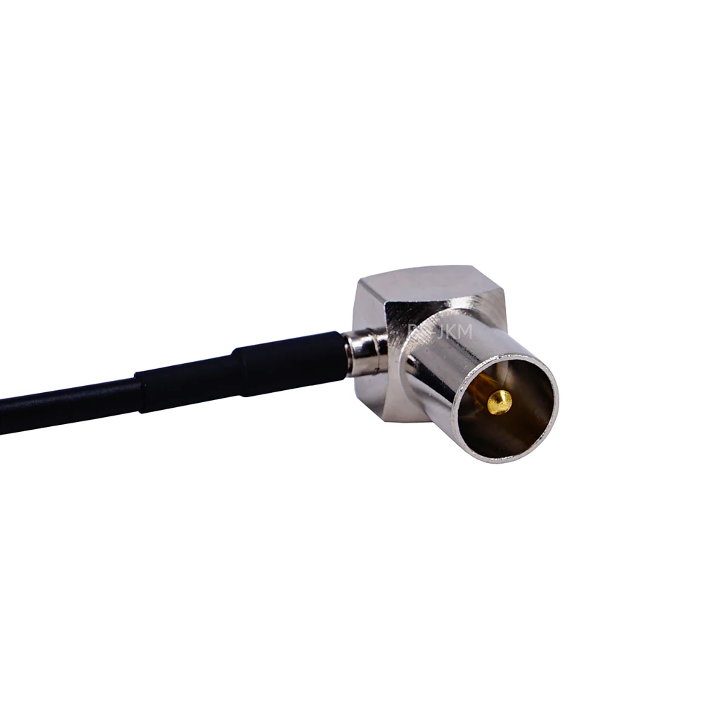 Zopf Koaxial Jumper RG174 Verlängerung Kabel TV stecker zu TV Stecker Beide Rechten Winkel 90 Grad RF Adapter kabel – Detail 4
