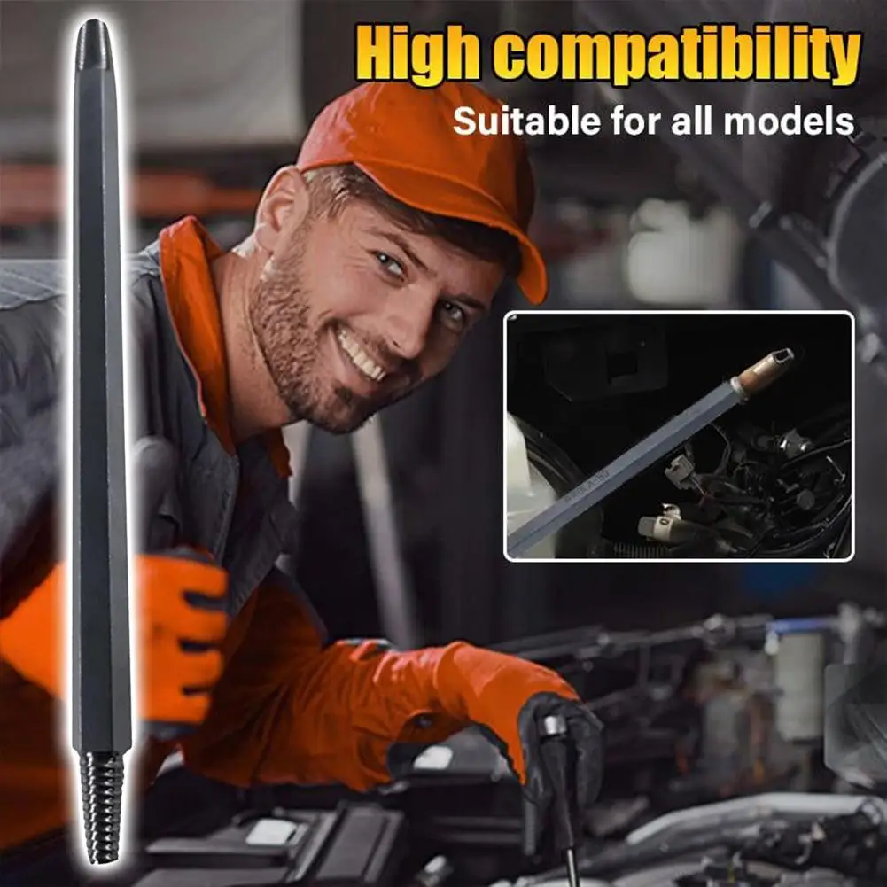 CRV Steel Spark Plug Remover Tool Reverse Thread Design for Broken Damaged Plugs Ergonomic Grip DIY Mechanic