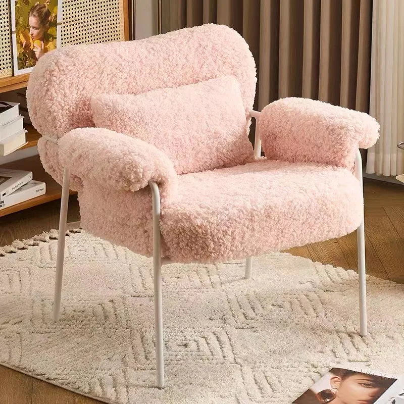 Lazy Bedroom Vanity Chair Homestay Advanced Modern Salon Vanity Chair Living Room Ergonomic Furniture Silla Escritorio Ls40szy
