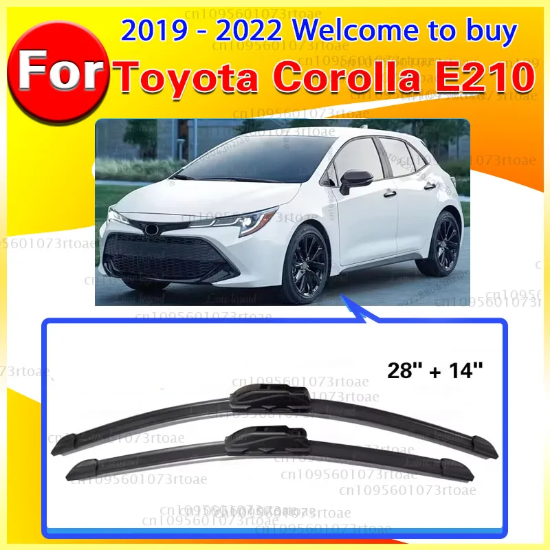 LHD Scheibenwischerblätter vorne und hinten 28"+14" für Toyota Corolla E210 2019 2020 2021 2022 2 Stück Hochleistungs-Wischer ‌