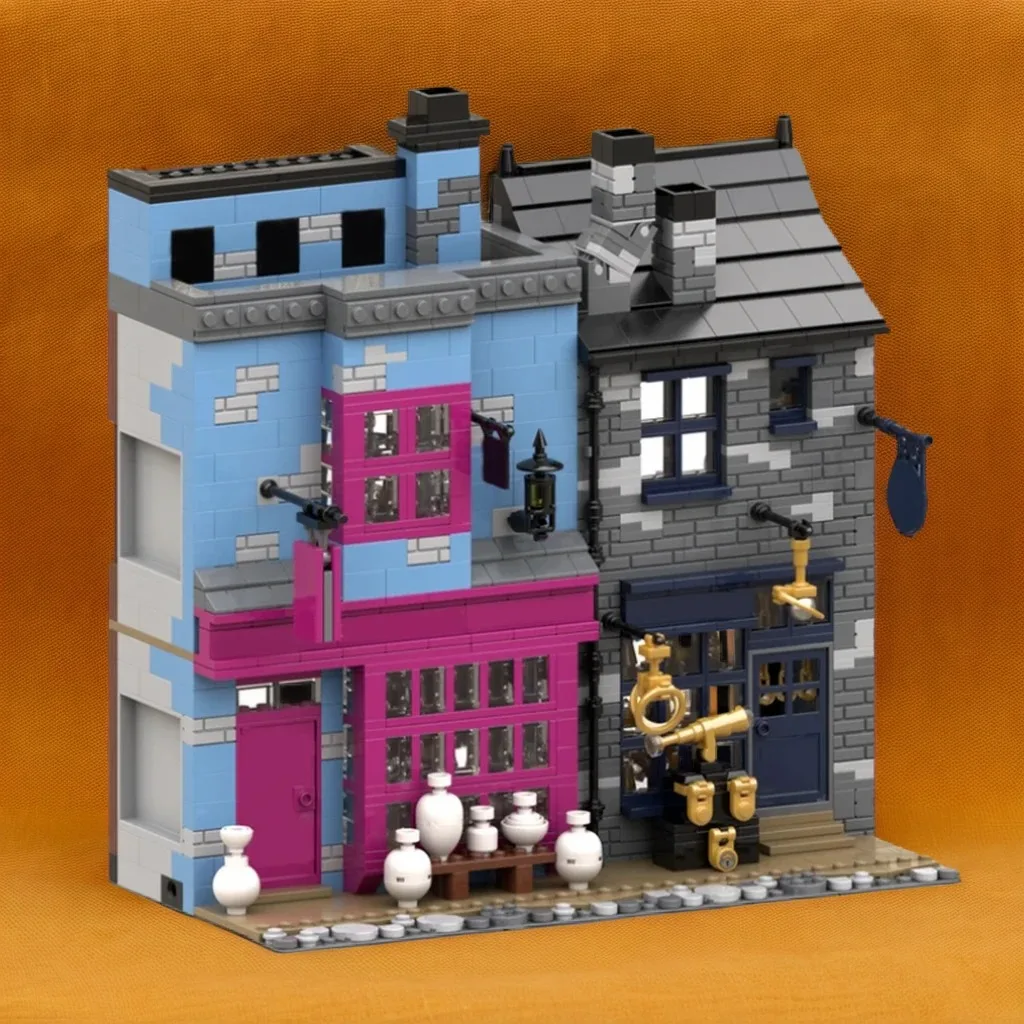 

1485 шт. MOC Herry Slug Jiggers Apothecary and Wiseacres Волшебное оборудование Волшебный магазин DIY Строительные блоки Игрушки на день рождения Подарок