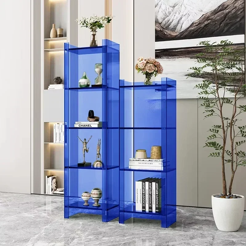 

Acrylic bookshelf decorative multi-layer storage display rack Floor rack decorative cabinet Multi-layer acrylic storage rack