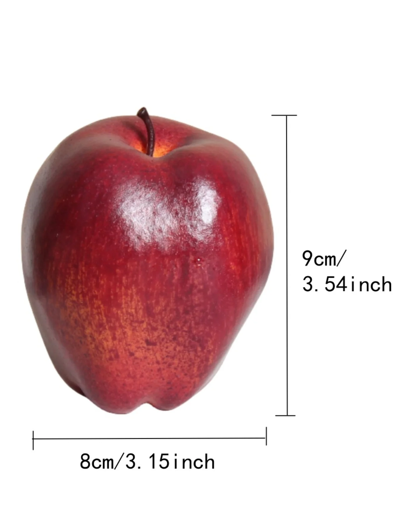 3/6 artificial realistic simulation apple, decorative red fruit, suitable for home kitchen party decoration, home decoration