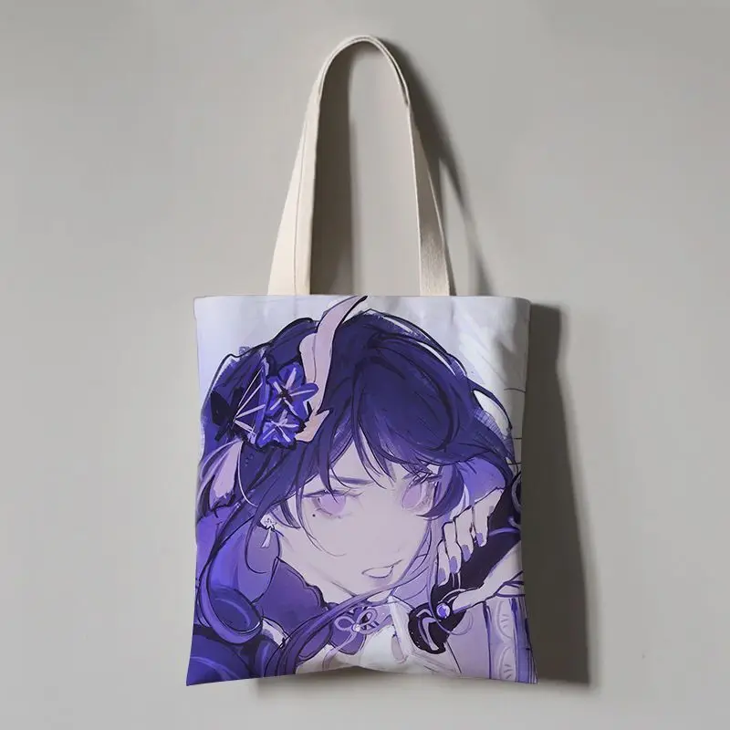 Genshin Impact Merchandise Inazuma Raiden Shogun Baal Milk Groove Sheath Anime Two-Dimensional Single Shoulder Handheld Canvas