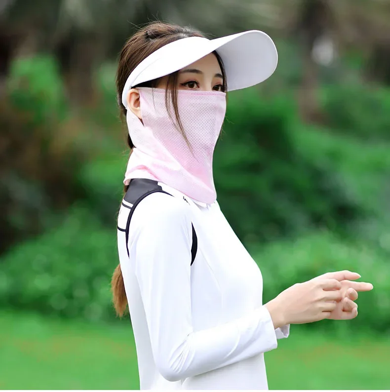 PGM Golf Sunshade Mask for Men and Women Ice Silk Neck, Summer Sunshade Mask, Multiple Wearing Methods