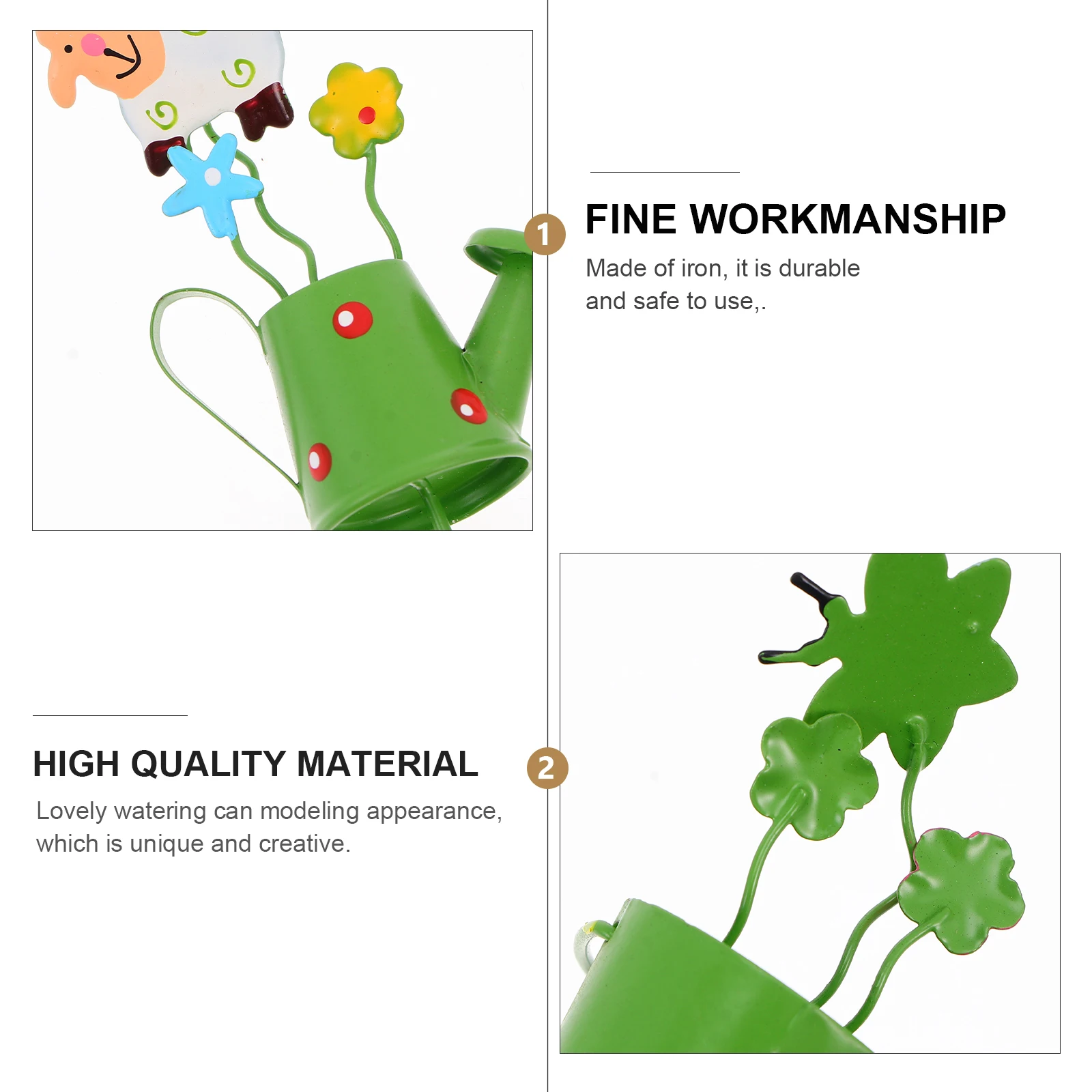 

4Pcs Creative Watering Pot Inserting Decors Unique Flower Arrangement Plant Decoration High Class Material Long Service Life