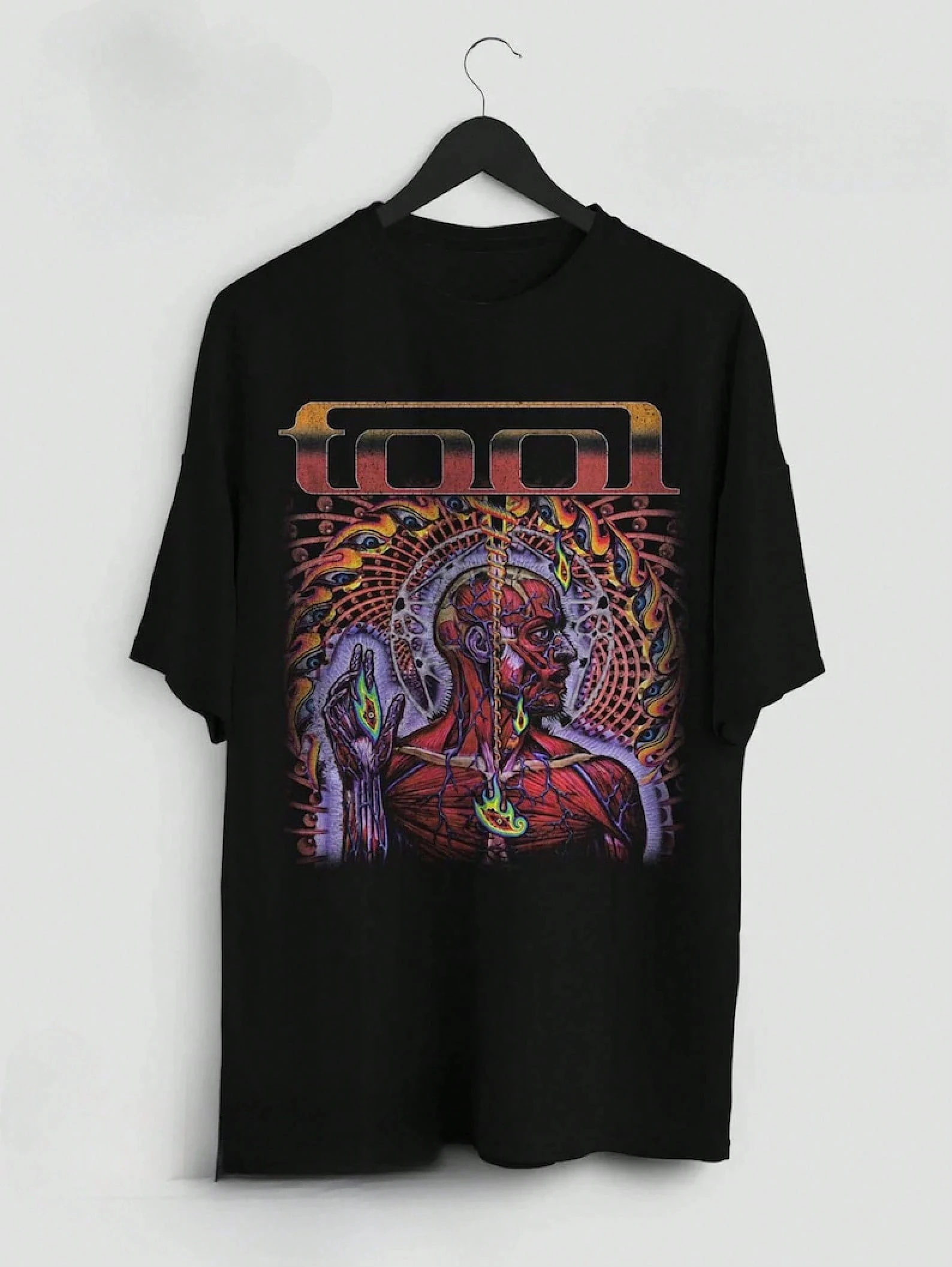 Tool Band T Shirt Metal Music Merch Shirt Retro 90s T-Shirt Round Neck Oversized Printed T-shirt