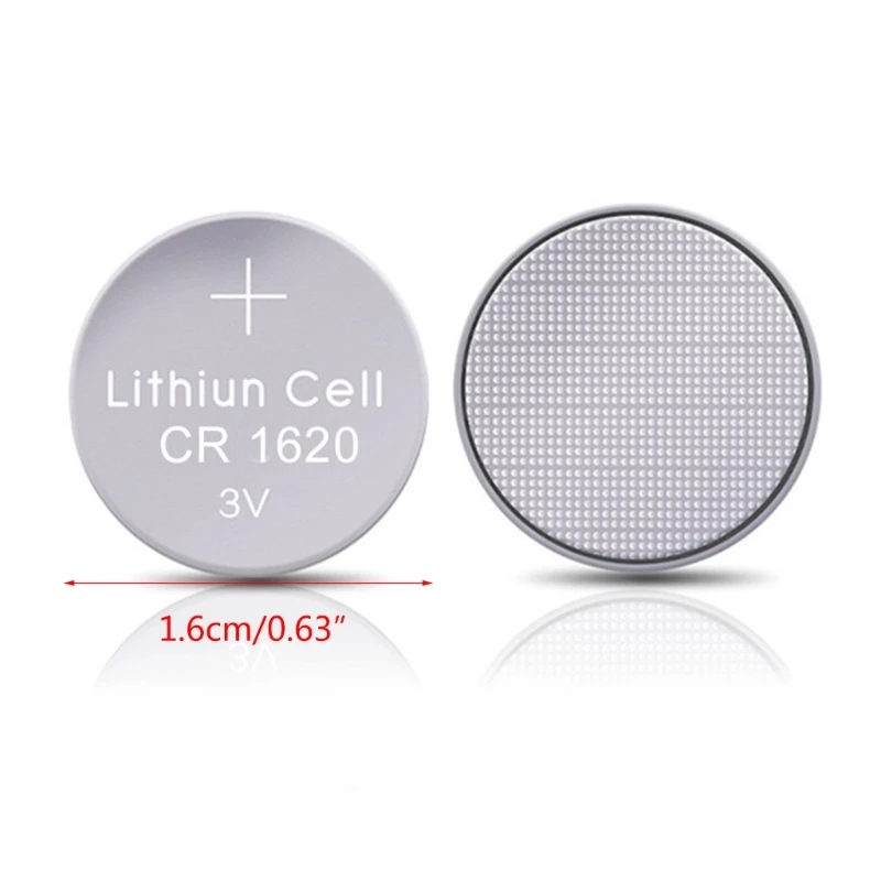 20CB Convenient 3V CR1620 Button Cell Batteries for Watches Calculators Efficient Power Solution Stable Output Cell