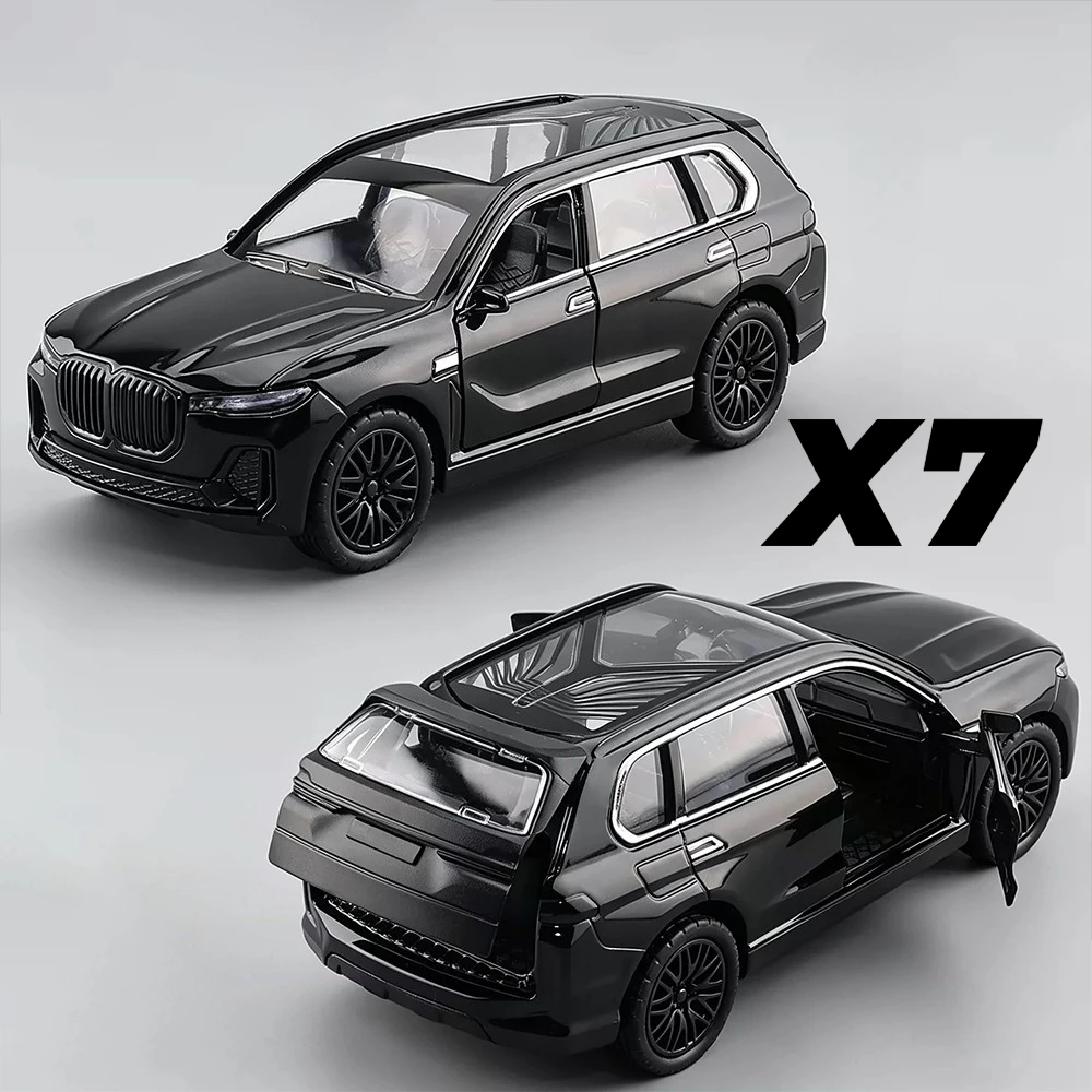 Scale 1:36 X7 SUV Model Toy Car Realistic Static Design Luxury Vehicle Models Pull Back Doors Opened Cars for Kids' Edutainment