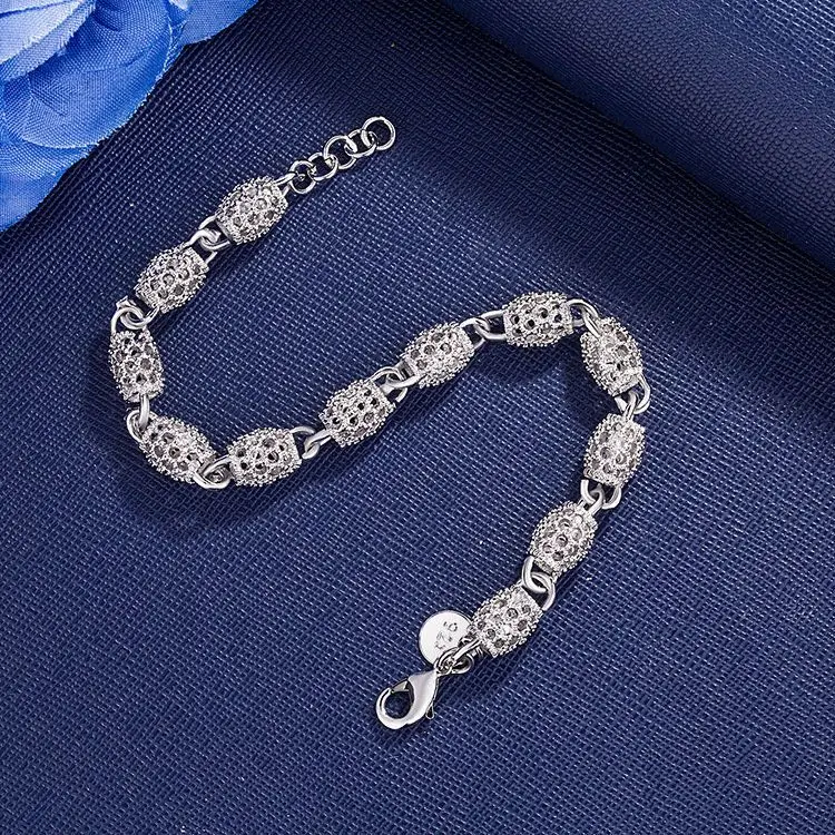Nuovi braccialetti con ciondoli originali in argento sterling 925 per le donne, stilista, festa, gioielli da sposa, regali di festa