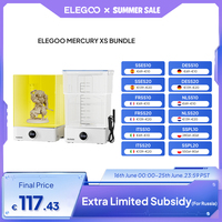ELEGOO MERCURY XS BUNDLE Wash and Cure Machine for Large Resin 3D Prints, Compatible with SATURN and MARS Series 3D Printer