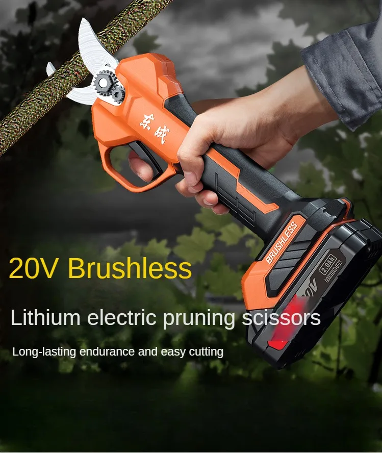 Lithium charged electric scissors for pruning and fruit tree pruning