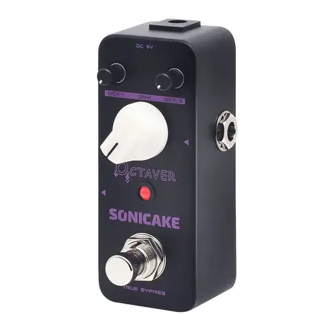SONICAKE Octaver Analógico Clásico Octave Guitarra Bajo Pedal de efectos QSS-19
