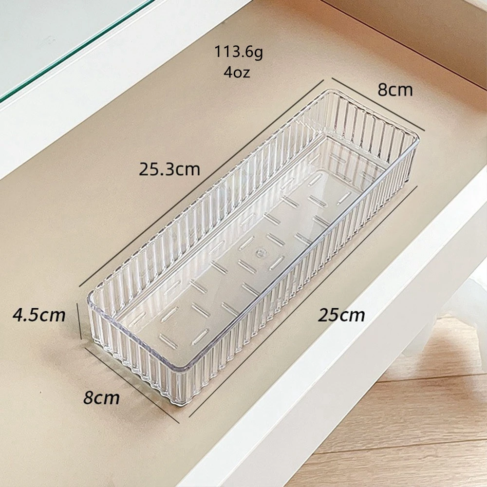 1pc/Acrylic storage box drawer with built-in partition makeup brush classification badge display for both men and women