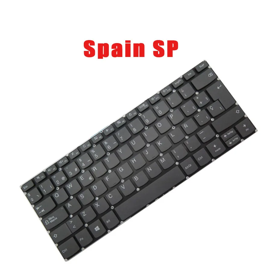Laptop Keyboard For Lenovo For Ideapad S340-14API S340-14IIL S340-14IML S340-14IWL Latin America LA Brazil With Backlit Gray