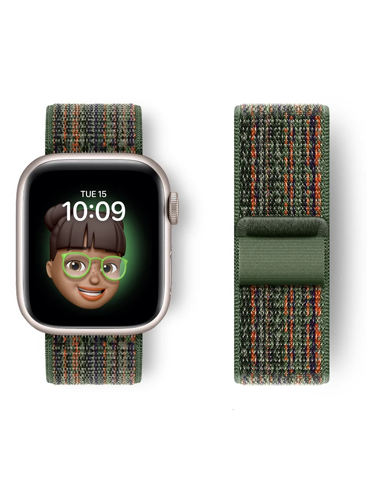 Straps for Apple Watch Band 49mm 45mm 44mm 46mm 41mm 42mm woven Nylon Sport correas Bracelets iWatch 10 9 8 7 6 5 4 3 se Ultra