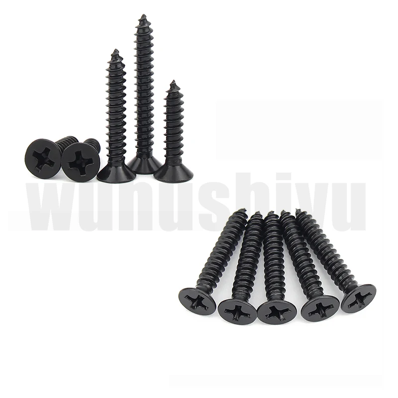 800 stuks blackM2 platte kop kruis koolstofstaal zelftappende schroef, geschikt voor woningverbetering, doe-het-zelf-techniek, elektronische Prod