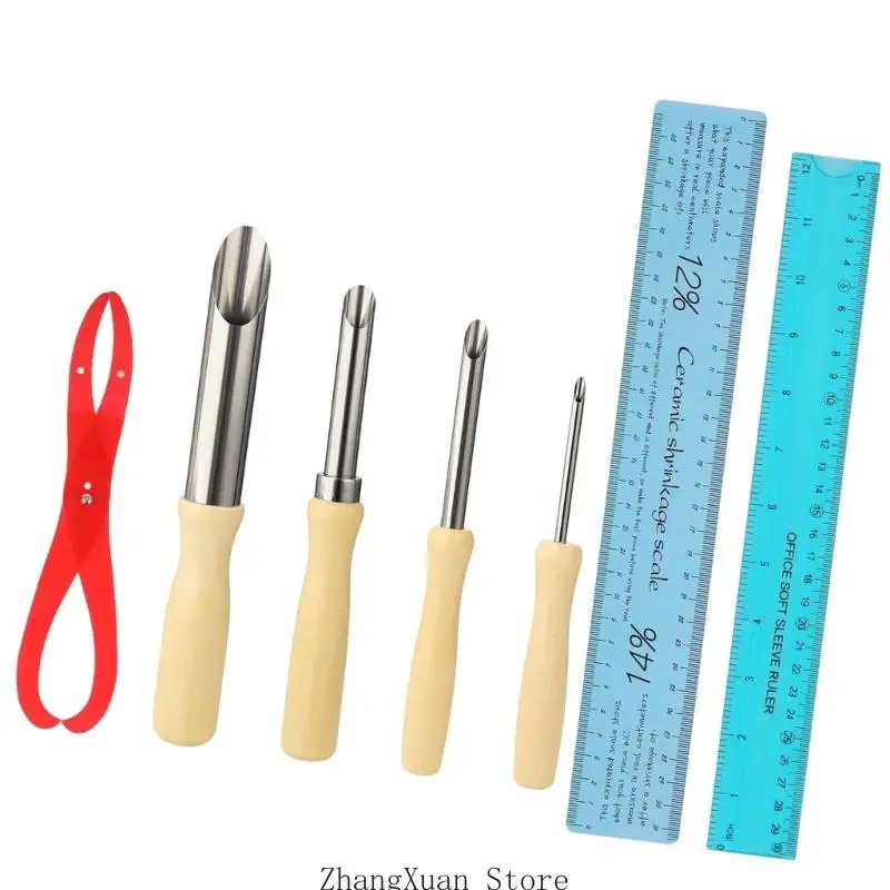 7-teiliges Tonform-Messwerkzeug zum Trimmen von Kanten und Hinzufügen feiner 3XUF – Detail 8