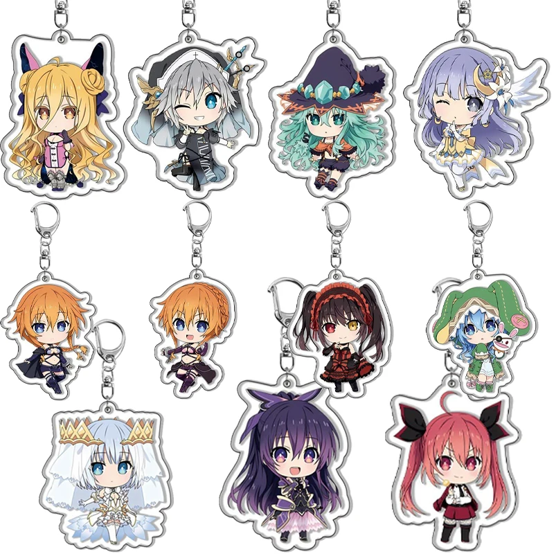 

Мультфильм DATE A LIVE аниме Ицука Шидо Ятогами Толка Каваи акриловый брелок для ключей женский брелок для ключей мужской автомобиль Шарм аксессуары украшения