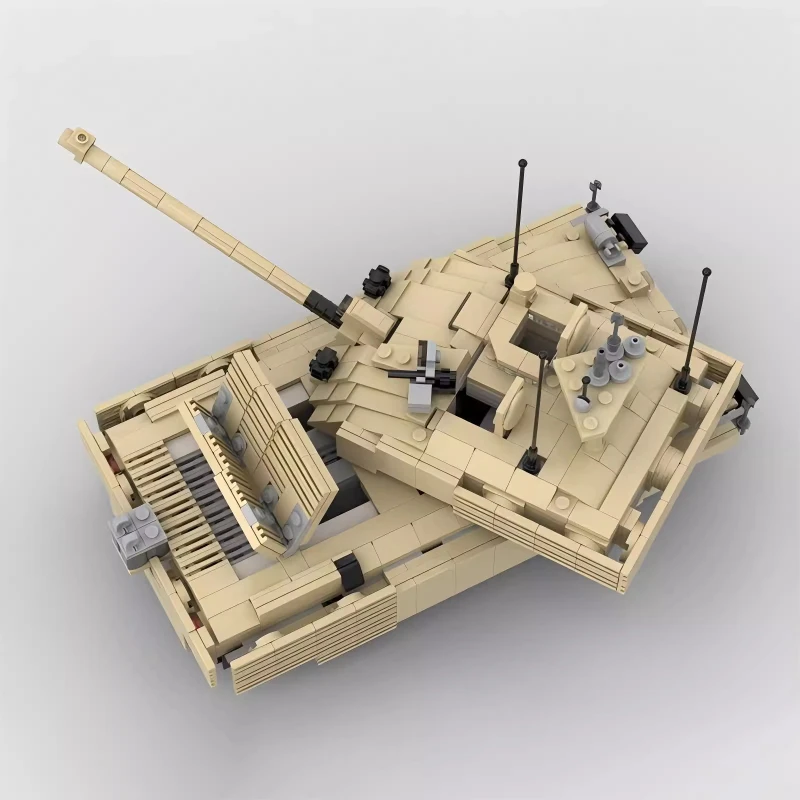 Military War Series British Army Tank Building Blocks MOC Challenger 2 Main Battle Tank Model DIY Children's Toy Birthday Gift