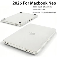 Funda para portátil MacBook Neo Case de 13 pulgadas, modelo A3404 de lanzamiento en 2026, se cierra de forma perfecta, cubierta protectora rígida
