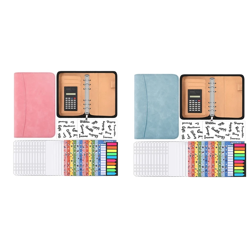 Planejador De Orçamento Com Calculadora Zip, Binder, Planejador, Feito Com Envelopes, Poupança De Dinheiro, A6