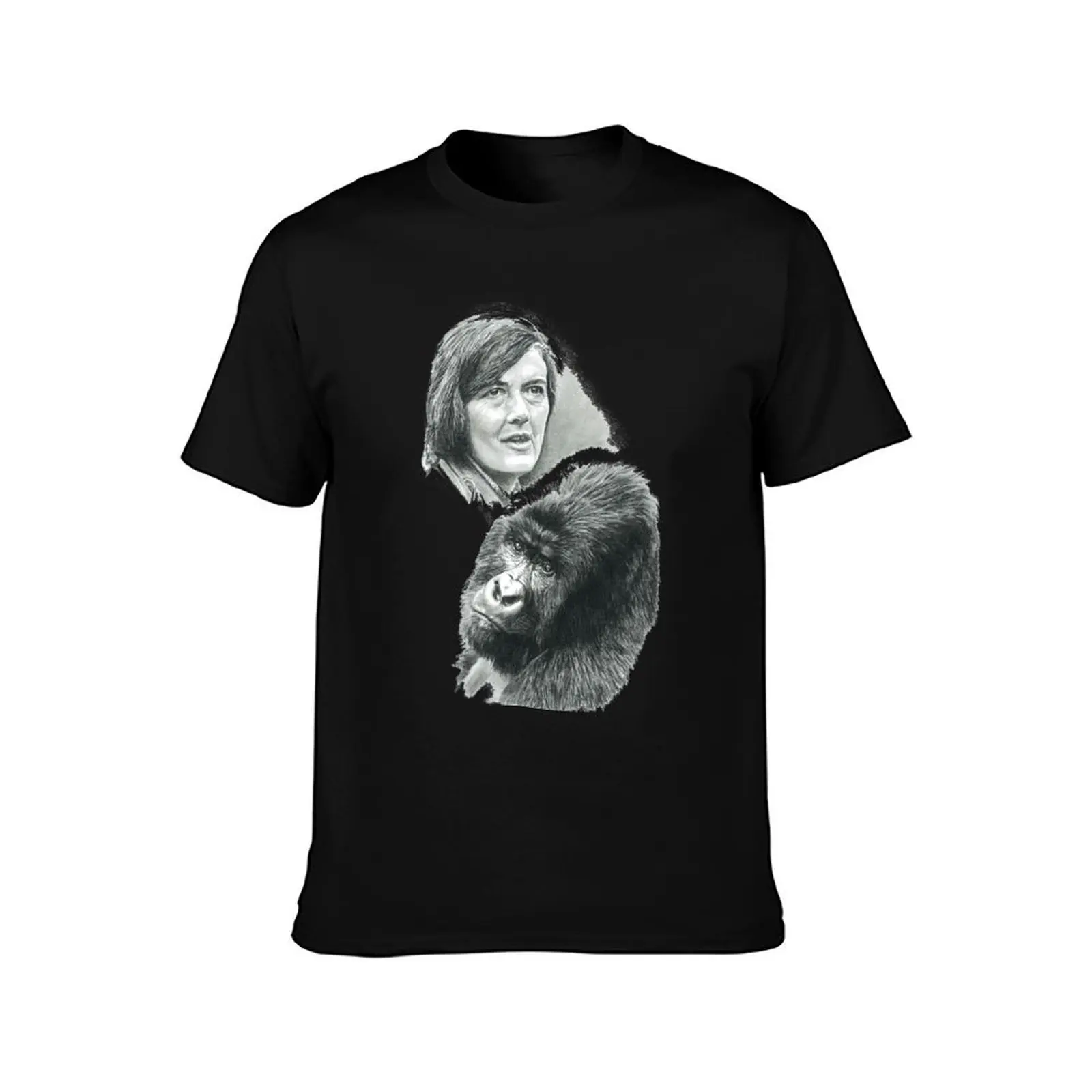 TRIBUTE TO DIAN FOSSEY T-Shirt Stain Resistant Casual Tee T-Shirt