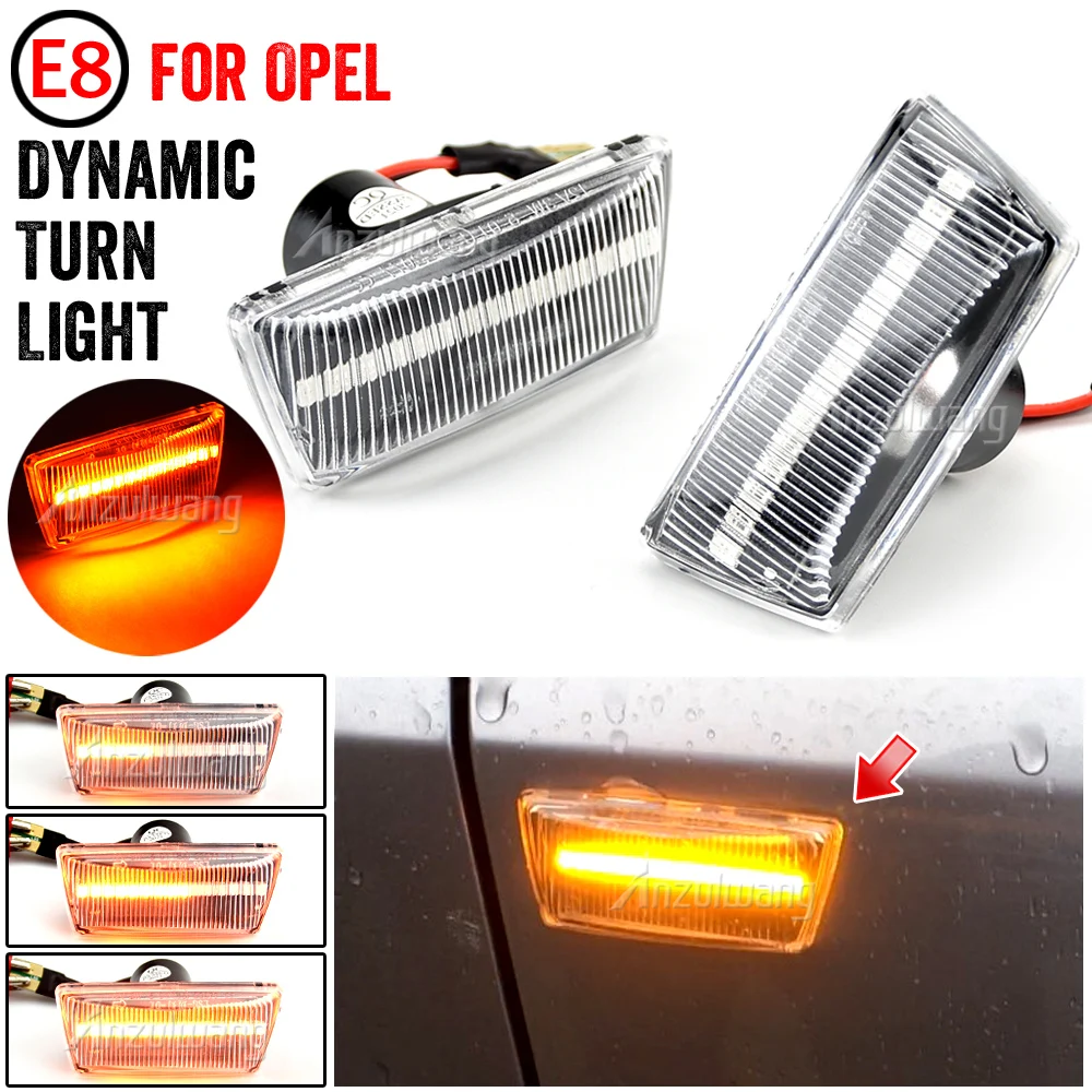 For Opel Insignia Astra H Zafira B Corsa D For Chevrolet Cruze Led Dynamic Side Marker Turn Signal Light Sequential Blinker