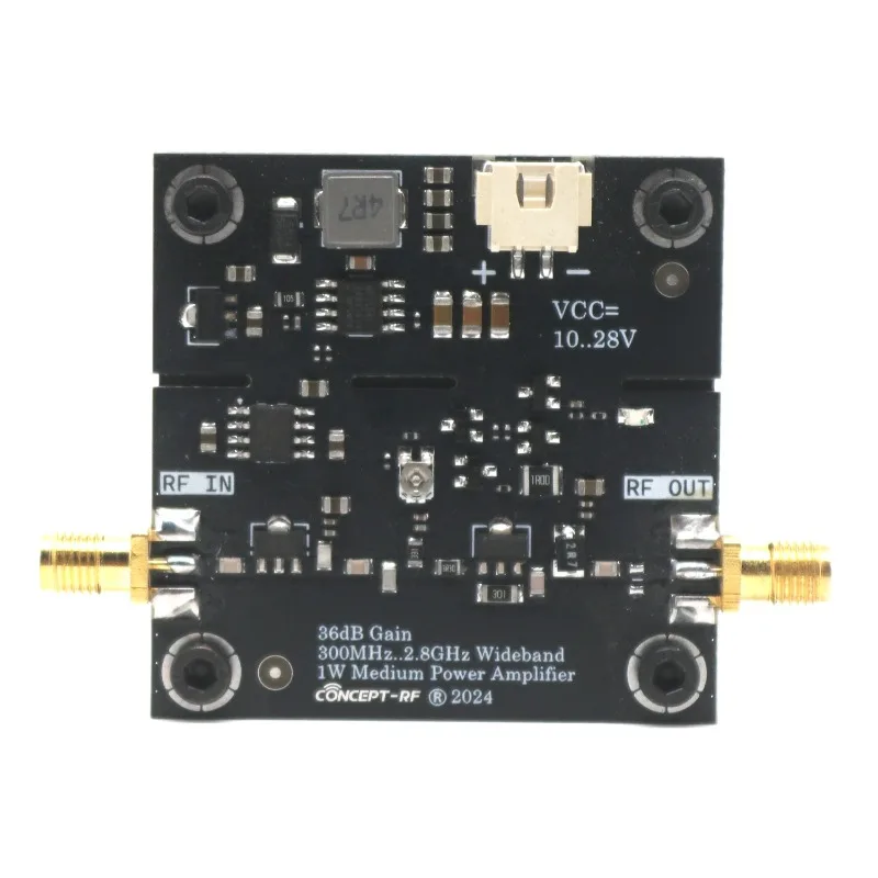 300M to 2.8GHz 1W Broadband RF Power Amplifier PA signal AMP driver 433Mhz 868Mhz 915Mhz 2.4Ghz Walkie Talkie GPS WIFI SDR Radio