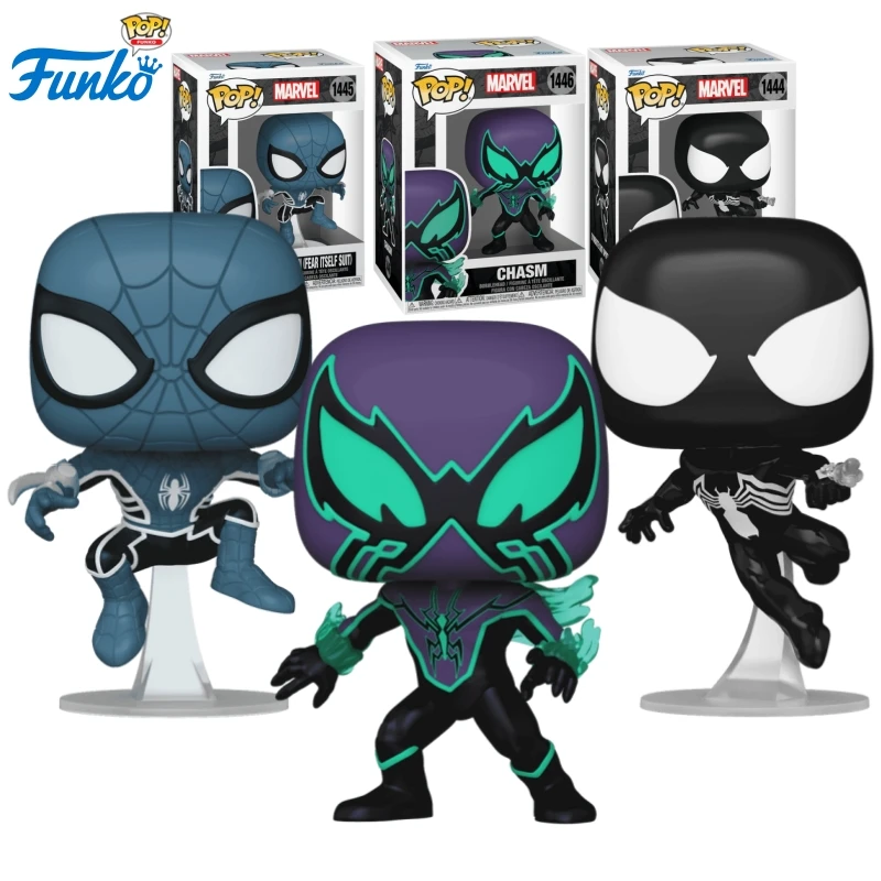 

Marvel Funko Pop Comics & Superheroes Symbiote Suit Spider-Man/(Fear Itself Suit)/Chasm Toys for Boys Gift Collectible Ornaments