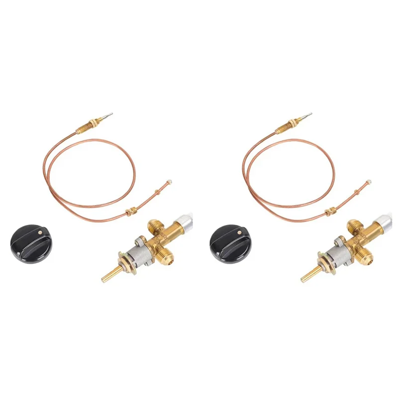 

SEWS-2X Gas Fireplace Fire Pit Flame Failure Control Valve Kit Fire Pit Thermocouple Replace Control Valve Fireplace Parts