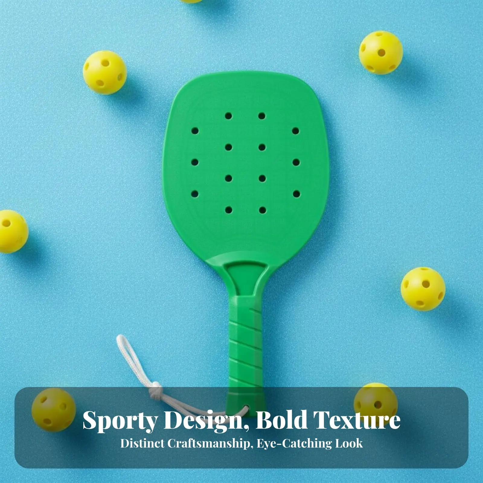 

Plastic Pickleball Paddle Lightweight Design Plastic Paddleball Racket Perforated Paddle Sturdy Paddleball Racket Set Versatile