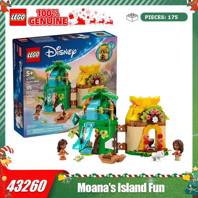 

LEGO Disney series building block toys, girls' and children's toys, birthday and Christmas gifts, 43260 Moana's Island Fun